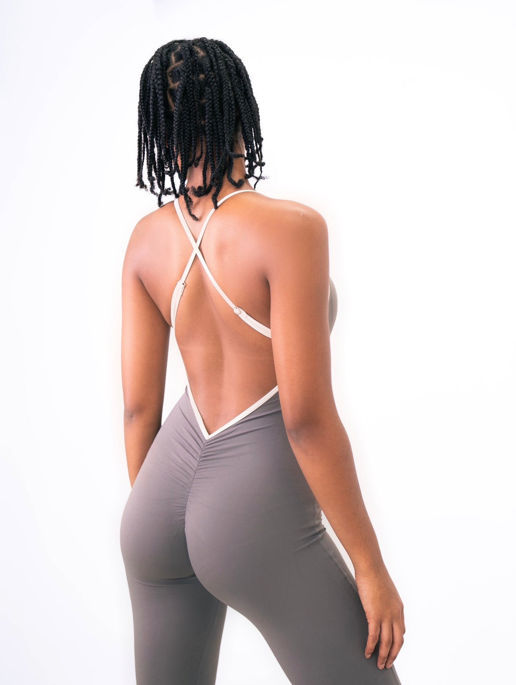 Phoenix diamond back jumpsuit - Grey