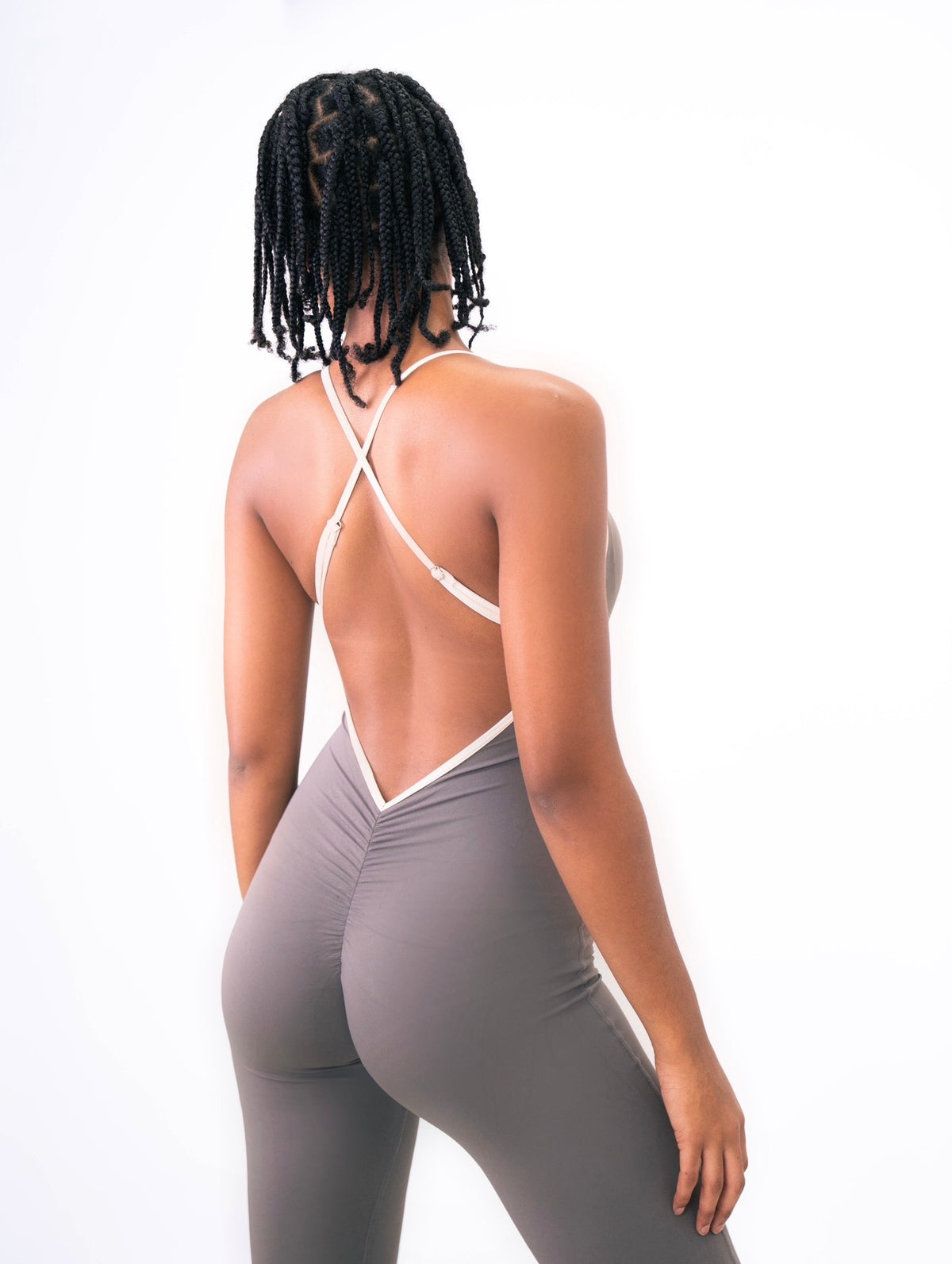 Phoenix diamond back jumpsuit - Grey