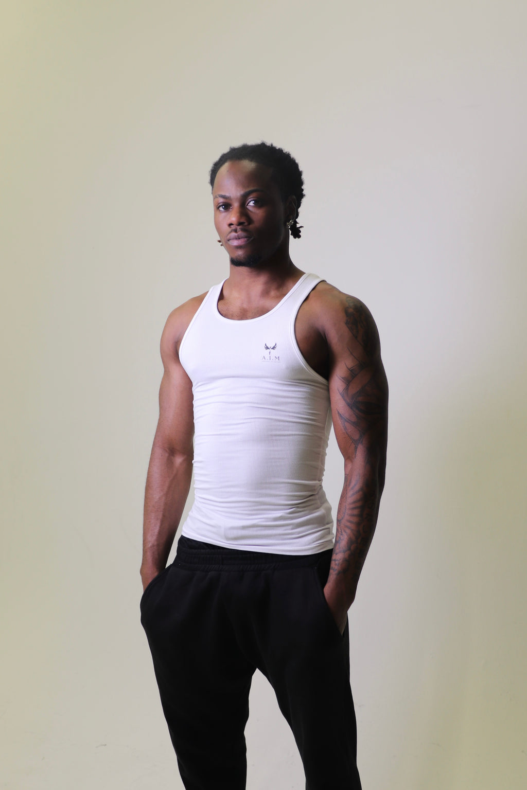 Phoenix spiral back vest - White