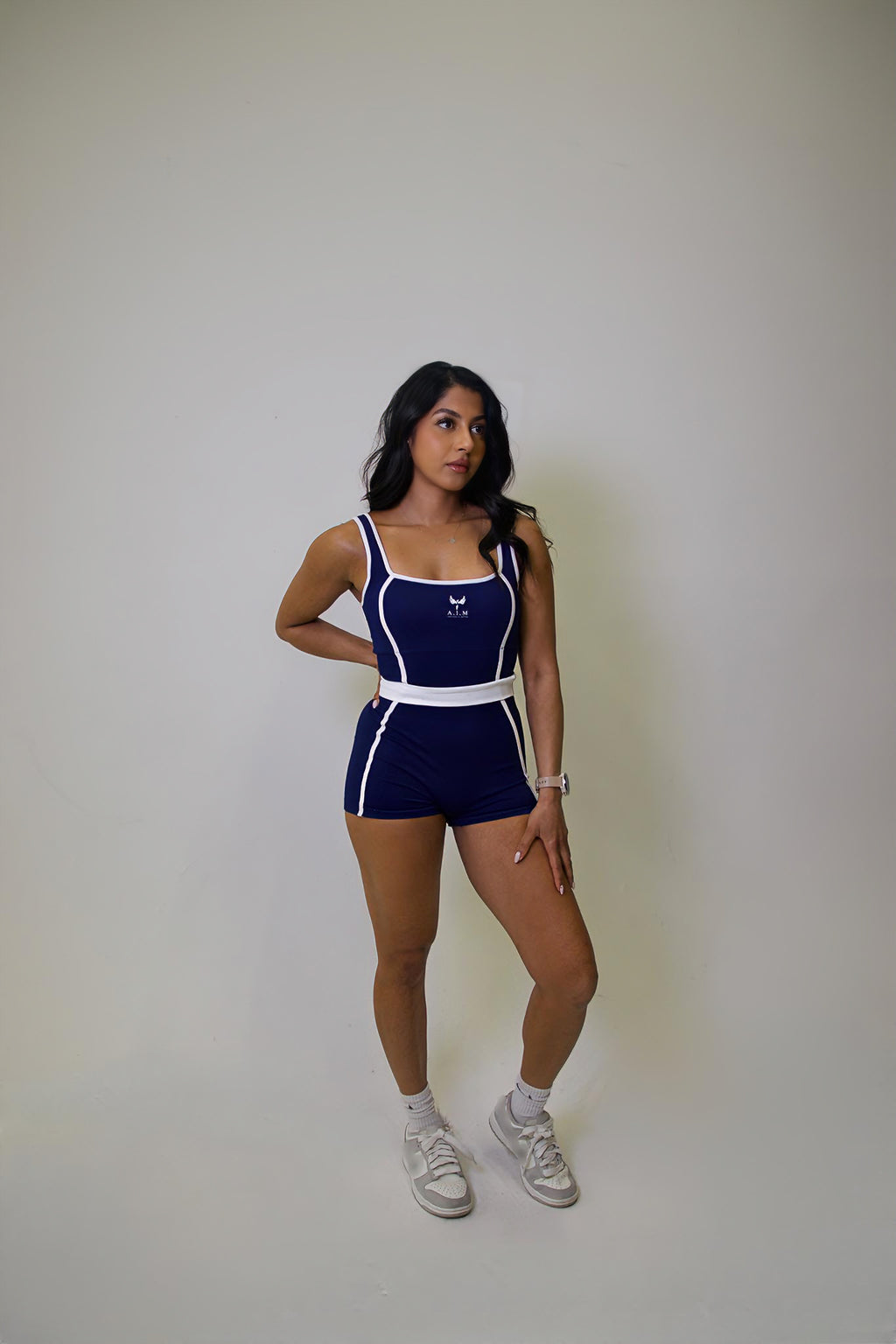 Phoenix sculpting unitard - Navy