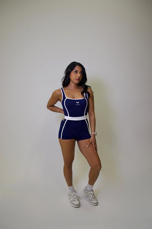Phoenix sculpting unitard - Navy