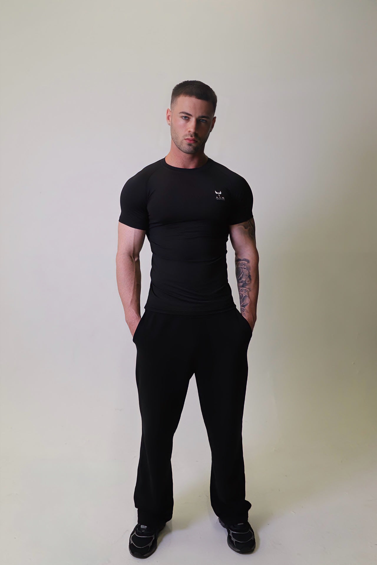 Phoenix Spiral back compression top - Black