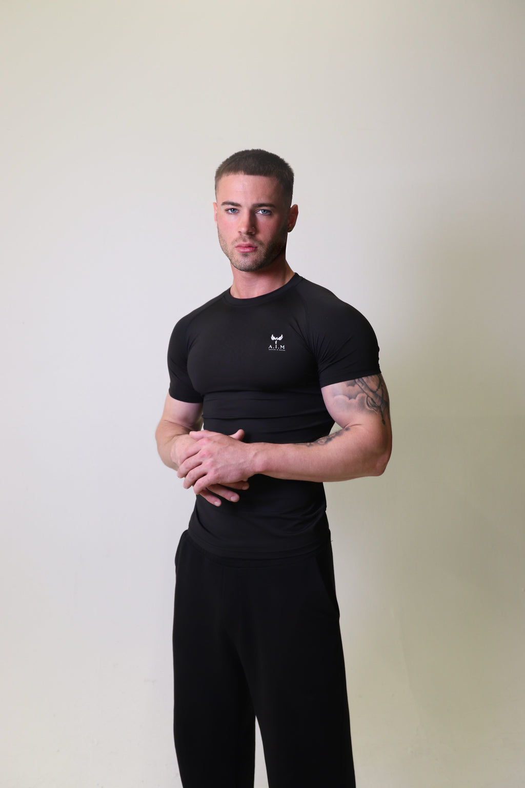 Phoenix Spiral back compression top - Black