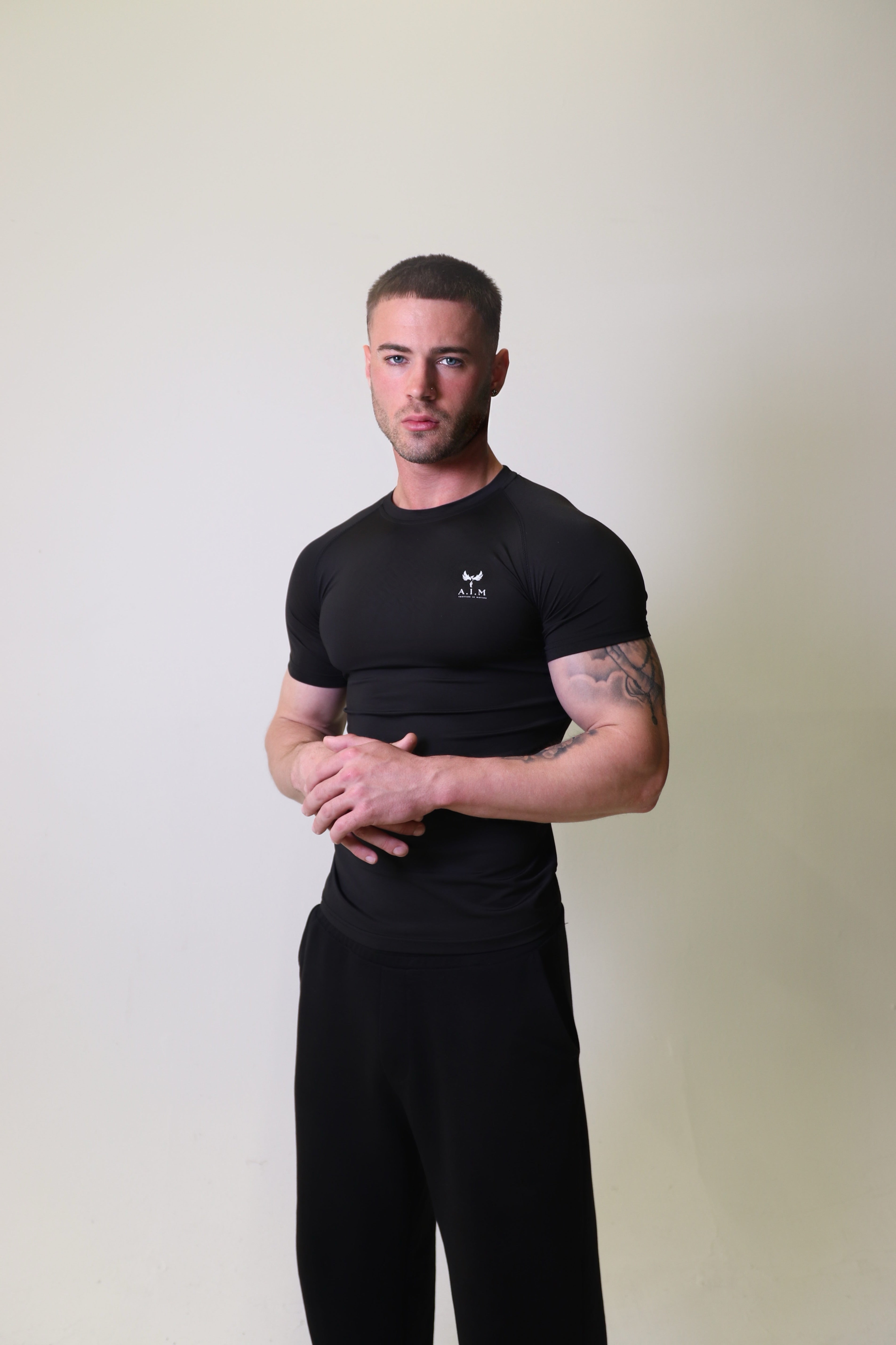 Phoenix Spiral back compression top - Black