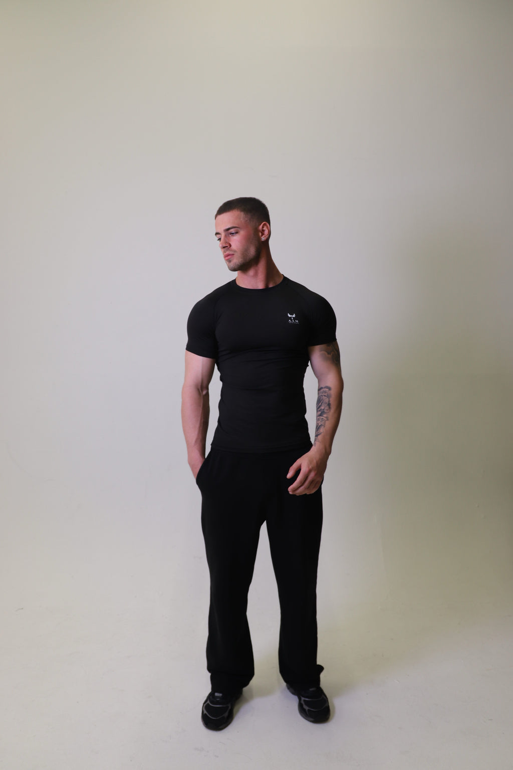 Phoenix Spiral back compression top - Black