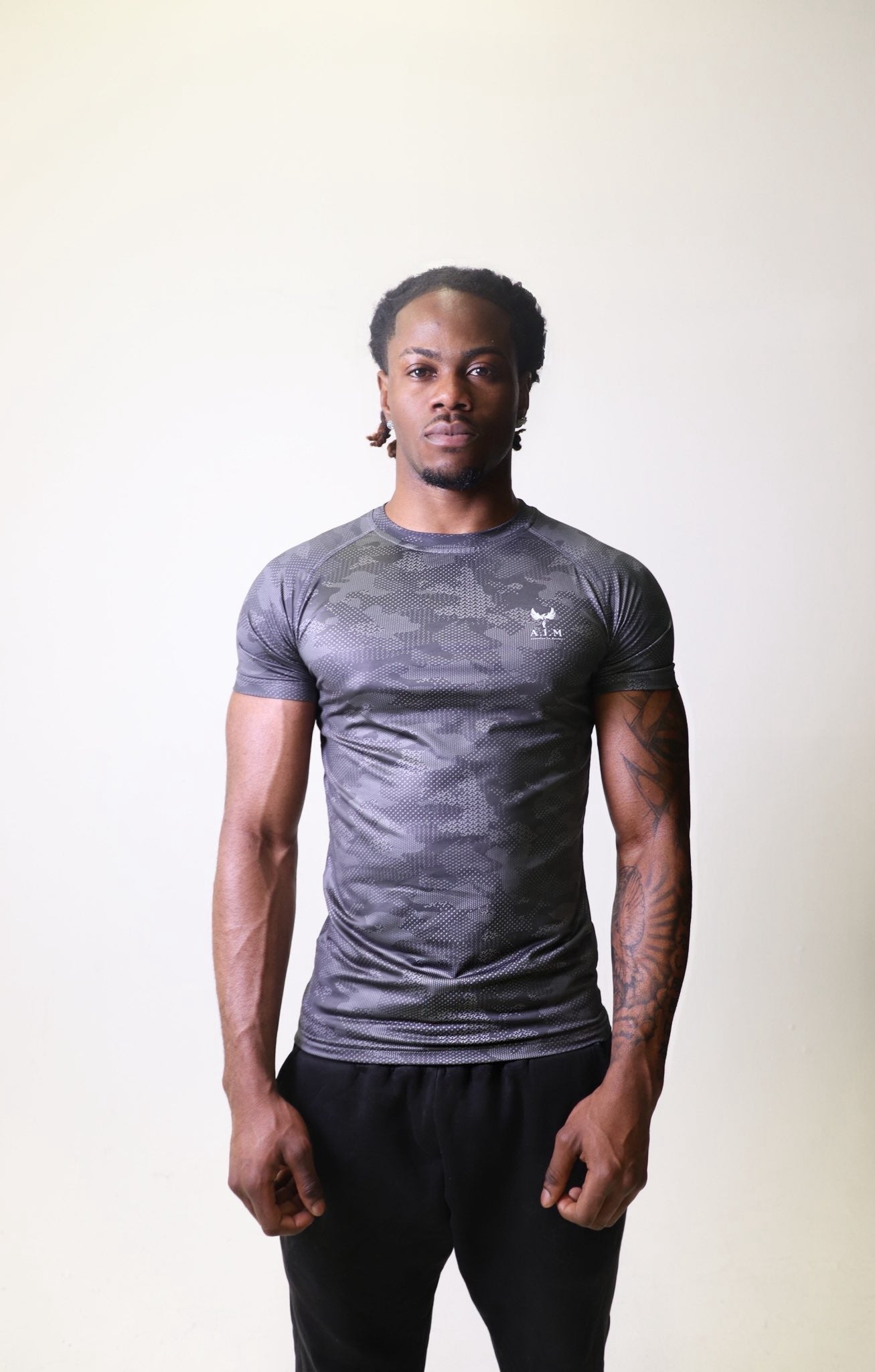 Phoenix Spiral back compression top - Camouflage